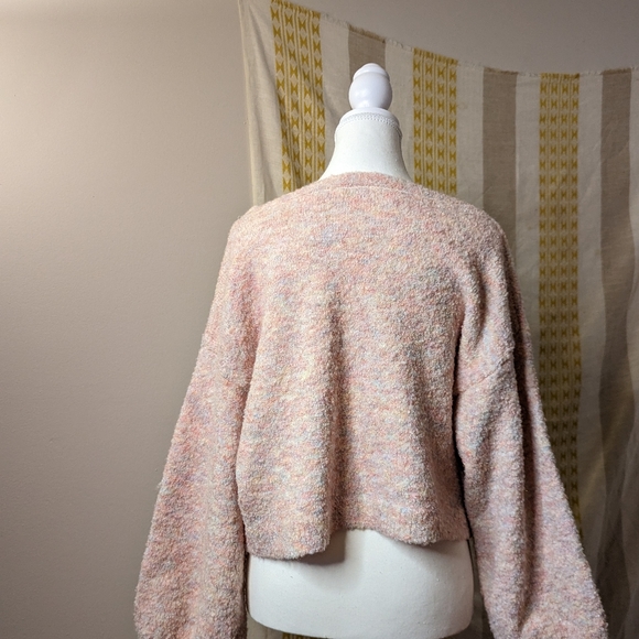 Multi-knit pastel cardigan size large - Picture 5 of 5